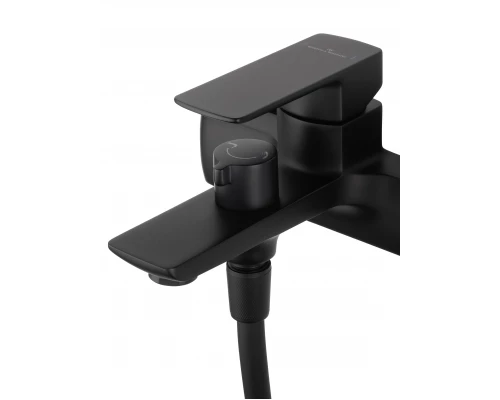 Смеситель для ванны с душем WONZON & WOGHAND EDGE, Черный матовый (WW-88639003A-MB)