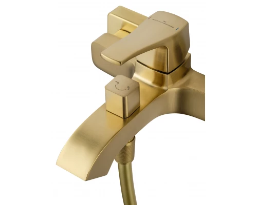 Смеситель для ванны с душем WONZON & WOGHAND FLEX, Брашированное золото (WW-88037072-BG)