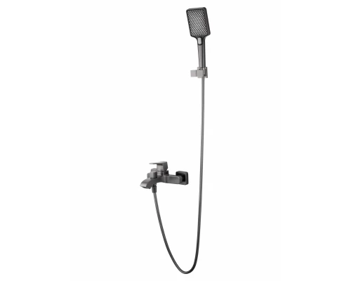 Смеситель для ванны с душем WONZON & WOGHAND FLEX, Темный графит (WW-88037072-BGM)