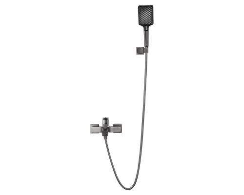 Смеситель для ванны с душем WONZON & WOGHAND FLEX, Темный графит (WW-88037072-BGM)