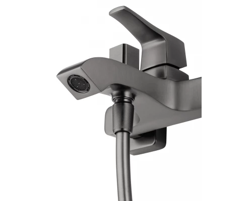 Смеситель для ванны с душем WONZON & WOGHAND FLEX, Темный графит (WW-88037072-BGM)