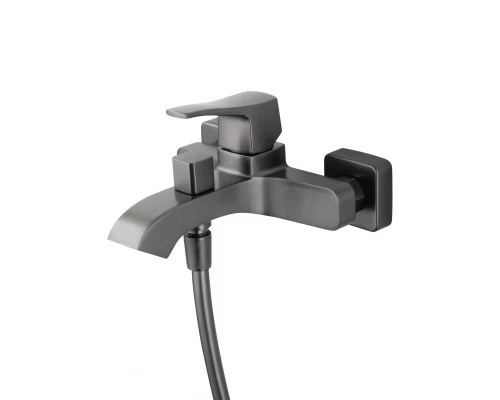 Смеситель для ванны с душем WONZON & WOGHAND FLEX, Темный графит (WW-88037072-BGM)