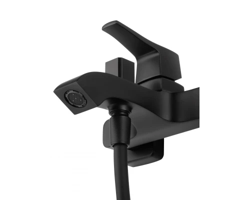 Смеситель для ванны с душем WONZON & WOGHAND FLEX, Черный матовый (WW-88037072-MB)