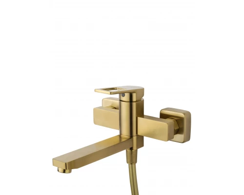Смеситель для ванны с душем WONZON & WOGHAND FRAME, Брашированное золото (WW-88639010- BG)