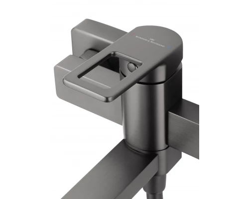 Смеситель для ванны с душем WONZON & WOGHAND FRAME, Темный графит (WW-88639010-BGM)