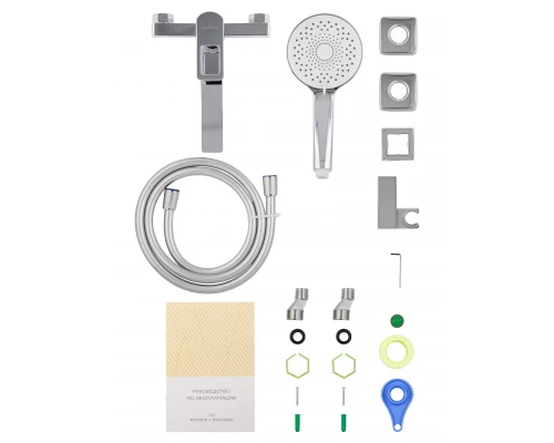 Смеситель для ванны с душем WONZON & WOGHAND FRAME, Хром (WW-88639010-CR)