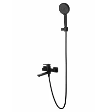 Смеситель для ванны с душем WONZON & WOGHAND FRAME, Черный матовый (WW-88639010-MB)