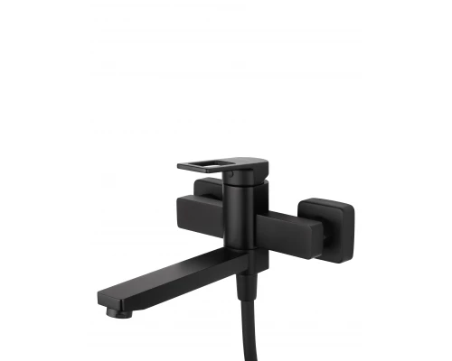 Смеситель для ванны с душем WONZON & WOGHAND FRAME, Черный матовый (WW-88639010-MB)