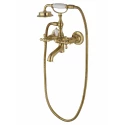 Смеситель для ванны с душем WONZON & WOGHAND RETRO, Брашированное золото (WW-88639020- BG)