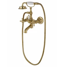 Смеситель для ванны с душем WONZON & WOGHAND RETRO, Брашированное золото (WW-88639020- BG)
