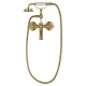 Смеситель для ванны с душем WONZON & WOGHAND RETRO, Брашированное золото (WW-88639020- BG)