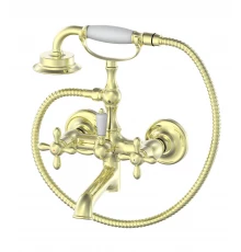 Смеситель для ванны с душем WONZON & WOGHAND RETRO, Глянцевое золото (WW-88639020-PG)