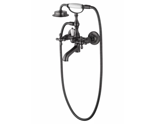 Смеситель для ванны с душем WONZON & WOGHAND RETRO, Темный графит (WW-88639020-BGM)