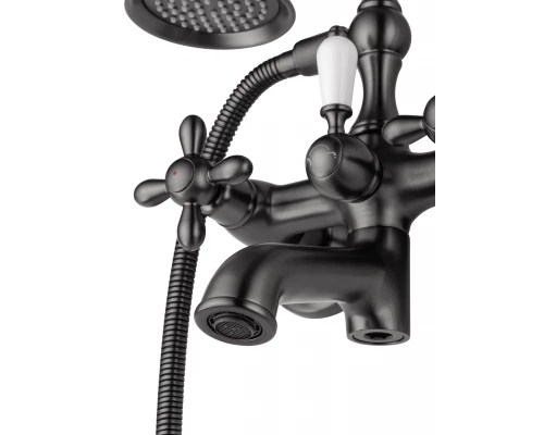 Смеситель для ванны с душем WONZON & WOGHAND RETRO, Темный графит (WW-88639020-BGM)