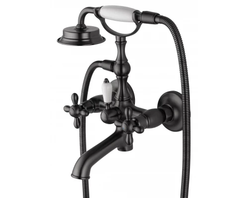 Смеситель для ванны с душем WONZON & WOGHAND RETRO, Темный графит (WW-88639020-BGM)