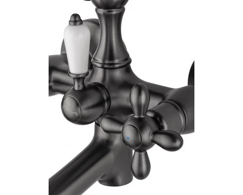 Смеситель для ванны с душем WONZON & WOGHAND RETRO, Темный графит (WW-88639020-BGM)