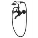 Смеситель для ванны с душем WONZON & WOGHAND RETRO, Черный матовый (WW-88639020-MB)