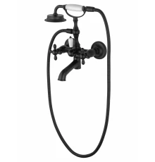 Смеситель для ванны с душем WONZON & WOGHAND RETRO, Черный матовый (WW-88639020-MB)