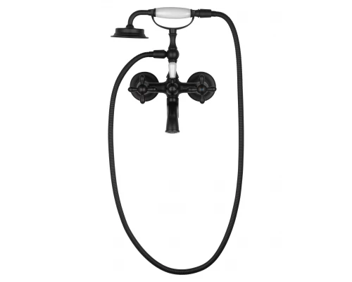 Смеситель для ванны с душем WONZON & WOGHAND RETRO, Черный матовый (WW-88639020-MB)