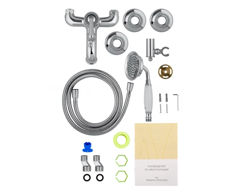 Смеситель для ванны с душем WONZON & WOGHAND STEAM, Хром (WW-88639008-CR)