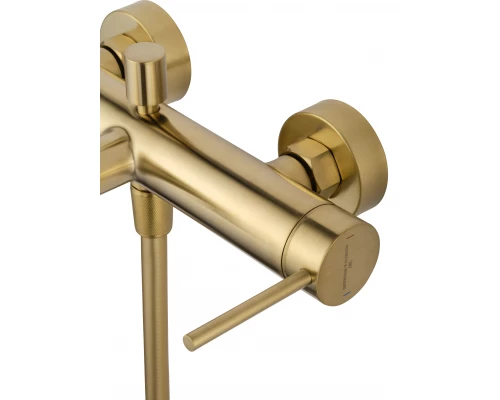 Смеситель для ванны с душем WONZON & WOGHAND STICK, Брашированное золото (WW-88639017- BG)