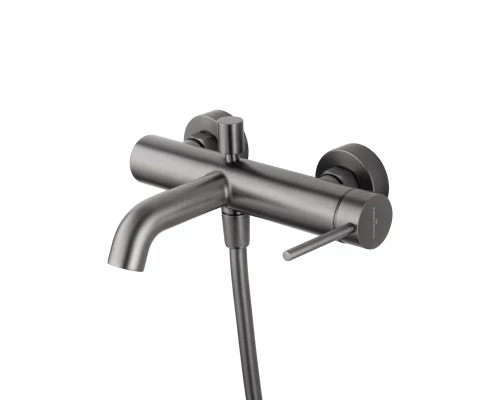 Смеситель для ванны с душем WONZON & WOGHAND STICK, Темный графит (WW-88639017-BGM)