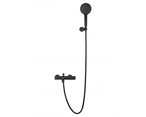 Смеситель для ванны с душем WONZON & WOGHAND STICK, Черный матовый (WW-88639017-MB)