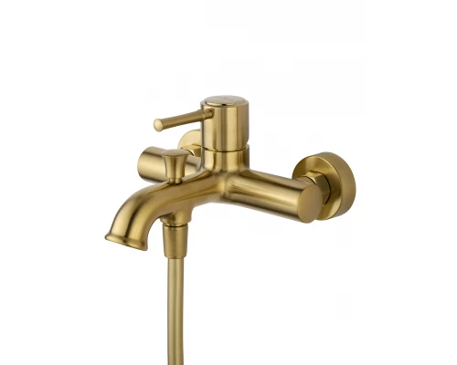 Смеситель для ванны с душем WONZON & WOGHAND TOR, Брашированное золото (WW-88037073-BG)