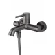 Смеситель для ванны с душем WONZON & WOGHAND TOR, Темный графит (WW-88037073-BGM)