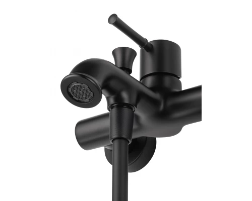 Смеситель для ванны с душем WONZON & WOGHAND TOR, Черный матовый (WW-88037073-MB)