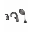 Смеситель на борт ванны WONZON & WOGHAND STEAM, Темный графит (WW-88659008-BGM)
