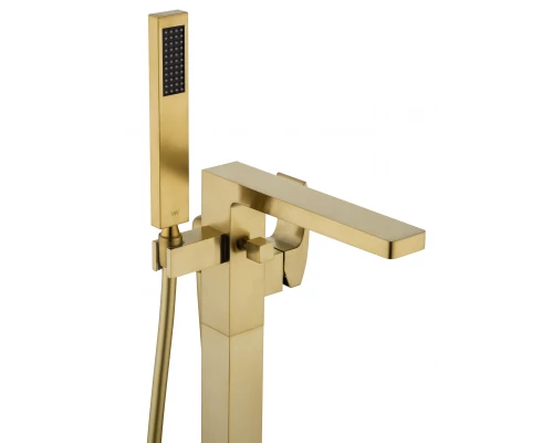 Смеситель для ванны напольного монтажа WONZON & WOGHAND FIT, Брашированное золото (WW-88649009- BG)