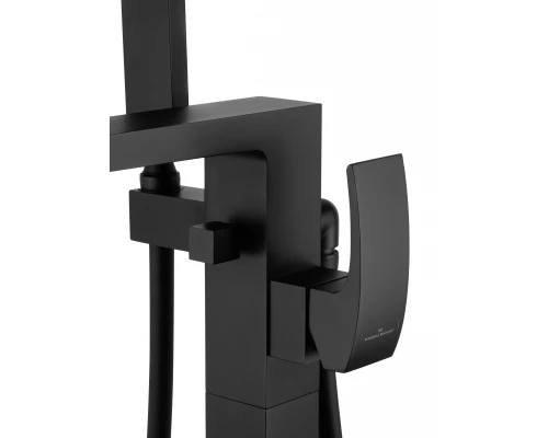 Смеситель для ванны напольного монтажа WONZON & WOGHAND FIT, Черный матовый (WW-88649009-MB)