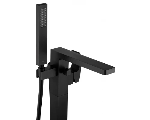 Смеситель для ванны напольного монтажа WONZON & WOGHAND FIT, Черный матовый (WW-88649009-MB)