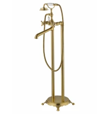 Смеситель для ванны напольного монтажа WONZON & WOGHAND RETRO, Брашированное золото (WW-88649020-BG)