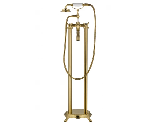 Смеситель для ванны напольного монтажа WONZON & WOGHAND RETRO, Брашированное золото (WW-88649020-BG)