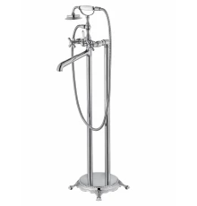 Смеситель для ванны напольного монтажа WONZON & WOGHAND RETRO, Хром (WW-88649020-CR)