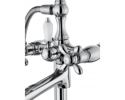 Смеситель для ванны напольного монтажа WONZON & WOGHAND RETRO, Хром (WW-88649020-CR)