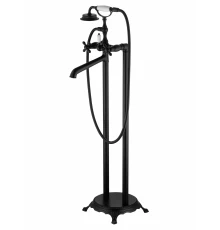 Смеситель для ванны напольного монтажа WONZON & WOGHAND RETRO, Черный матовый (WW-88649020-MB)