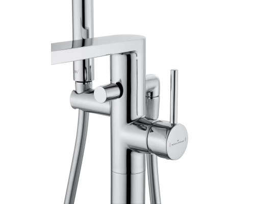 Смеситель для ванны напольного монтажа WONZON & WOGHAND STICK, Хром (WW-88649901-CR)