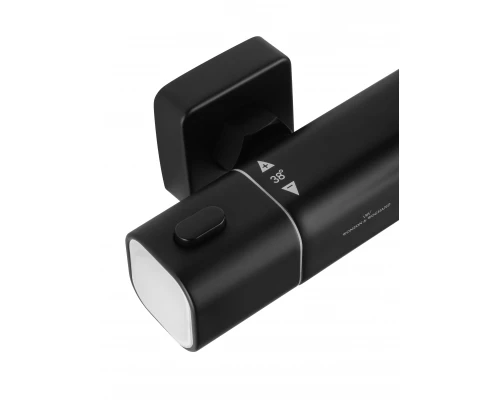 Смеситель для ванны с душем и термостатом WONZON & WOGHAND SOLID, Черный матовый (WW-C2011-A-MB)