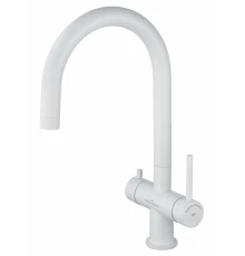 Смеситель для кухни c подключением фильтра WONZON & WOGHAND, Белый матовый (WW-3211-MW)