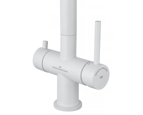 Смеситель для кухни c подключением фильтра WONZON & WOGHAND, Белый матовый (WW-3211-MW)