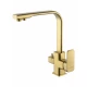 Смеситель для кухни c подключением фильтра WONZON & WOGHAND, Брашированное золото (WW-88458004-BG)