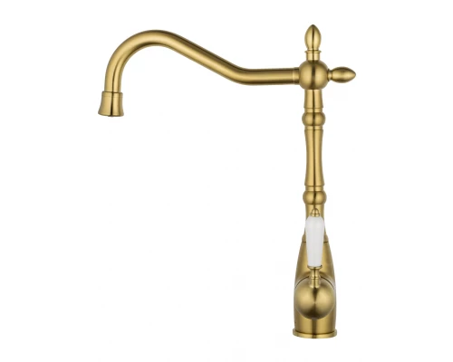 Смеситель для кухни c подключением фильтра WONZON & WOGHAND, Брашированное золото (WW-88458006-BG)