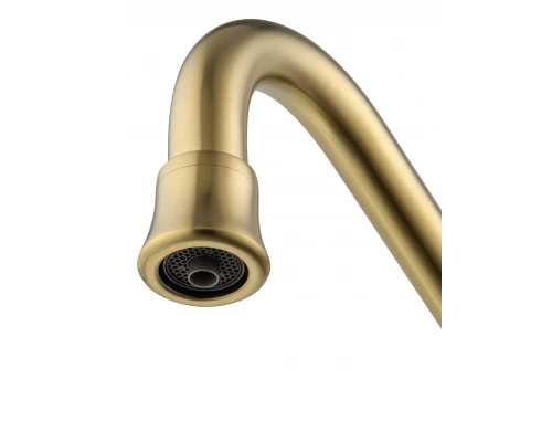 Смеситель для кухни c подключением фильтра WONZON & WOGHAND, Брашированное золото (WW-88458006-BG)