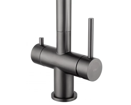 Смеситель для кухни c подключением фильтра WONZON & WOGHAND, Темный графит (WW-3211-BGG)