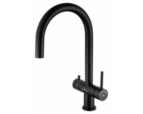 Смеситель для кухни c подключением фильтра WONZON & WOGHAND, Черный матовый (WW-3211-MB)