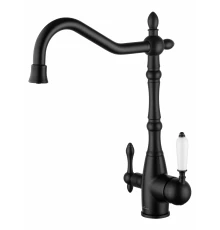 Смеситель для кухни c подключением фильтра WONZON & WOGHAND, Черный матовый (WW-88458006-MB)