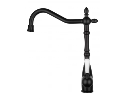 Смеситель для кухни c подключением фильтра WONZON & WOGHAND, Черный матовый (WW-88458006-MB)